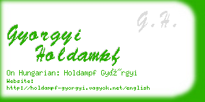 gyorgyi holdampf business card